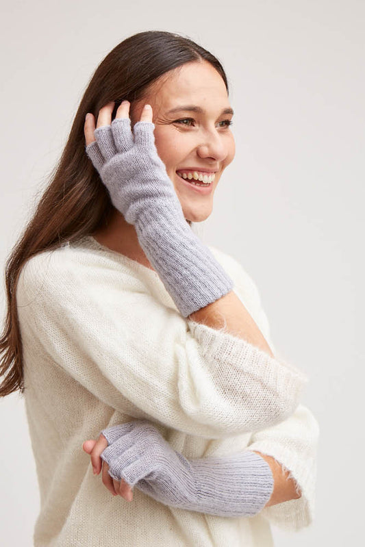 Mitaines laine mohair femme