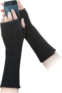 Mitaines laine mohair sans doigts