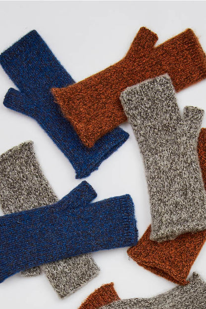 Mitaines yack mohair et soie mixtes