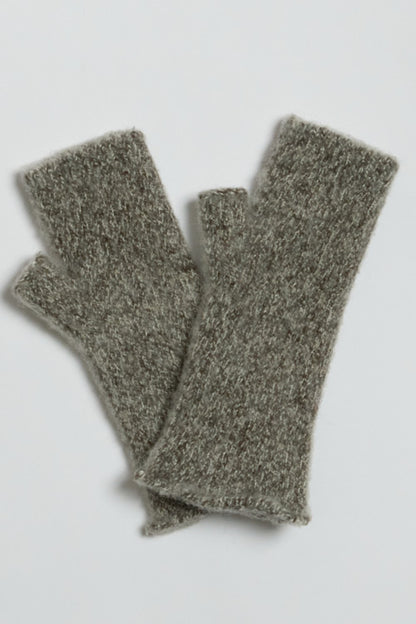 Mitaines yack mohair et soie mixtes