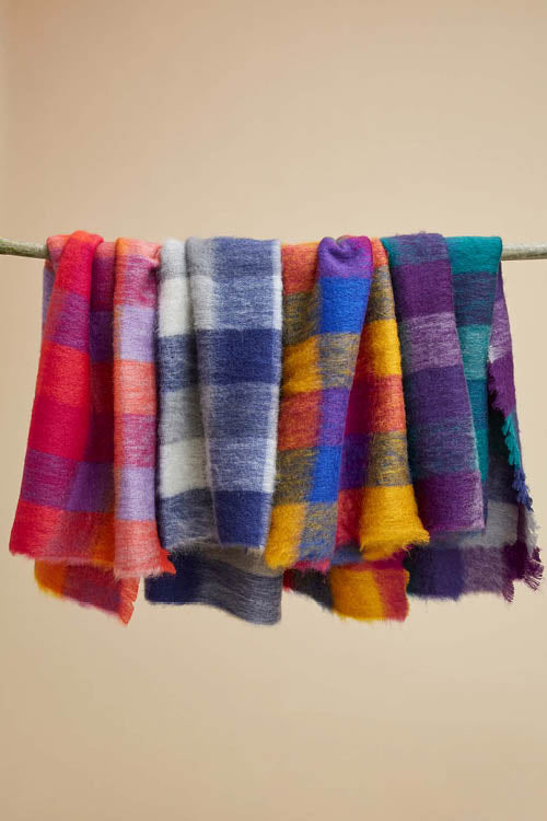 Plaid laine mohair écossais