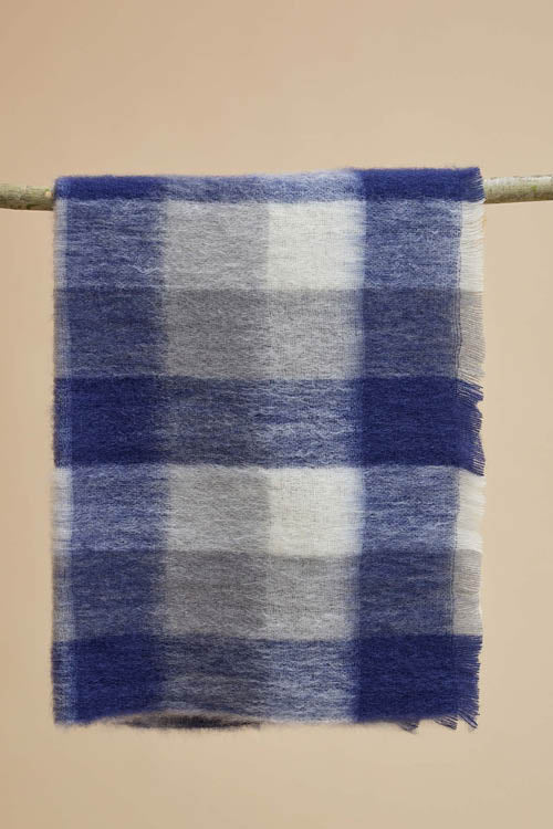 Plaid laine mohair écossais