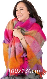 Plaid laine mohair écossais