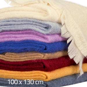 Plaid laine mohair uni