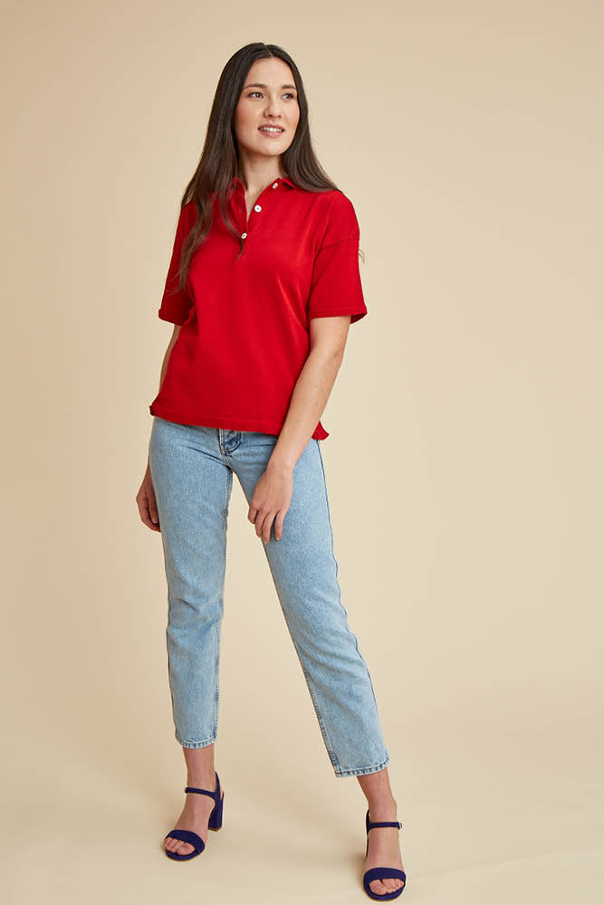 Polo fil d'écosse bio