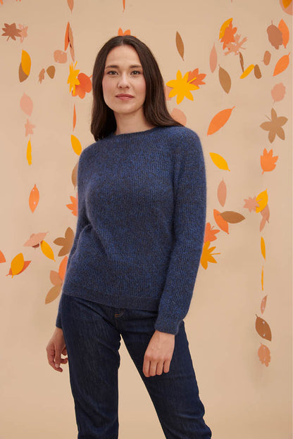 Pull en laine point de sable pour femme