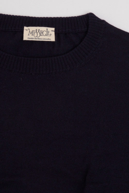 Pull en laine mérinos homme col rond