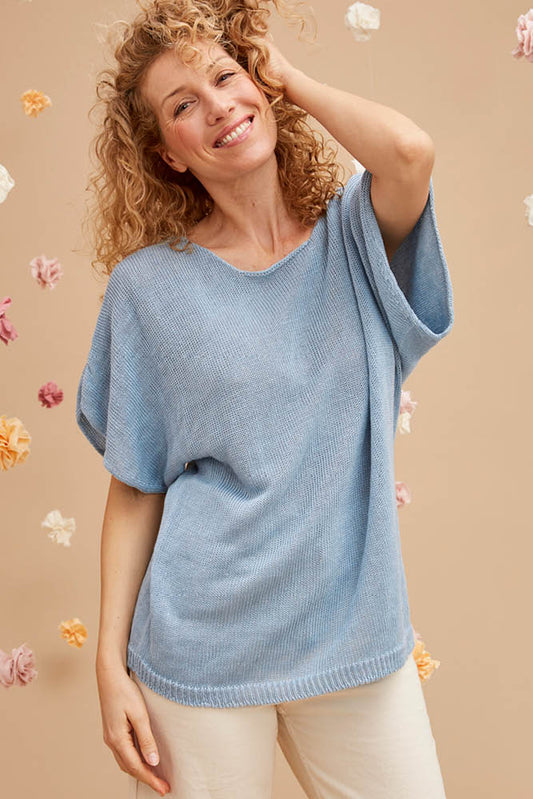 Pull tunique en lin