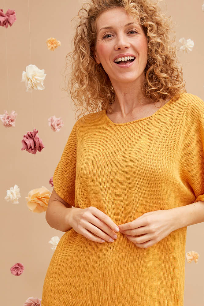 Pull tunique en lin