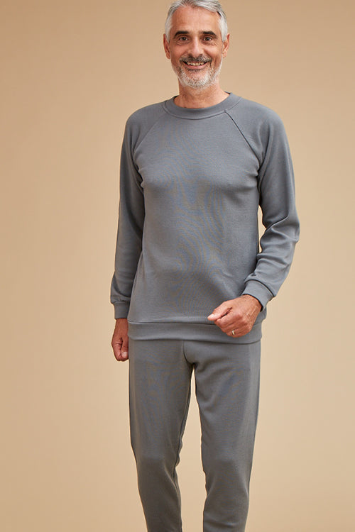 Pyjama laine mérinos homme
