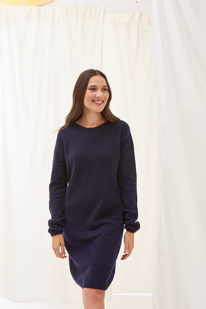 Robe en laine recyclée Alma