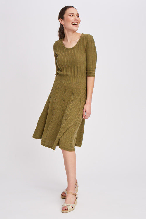 Robe en lin coton bio et seacell