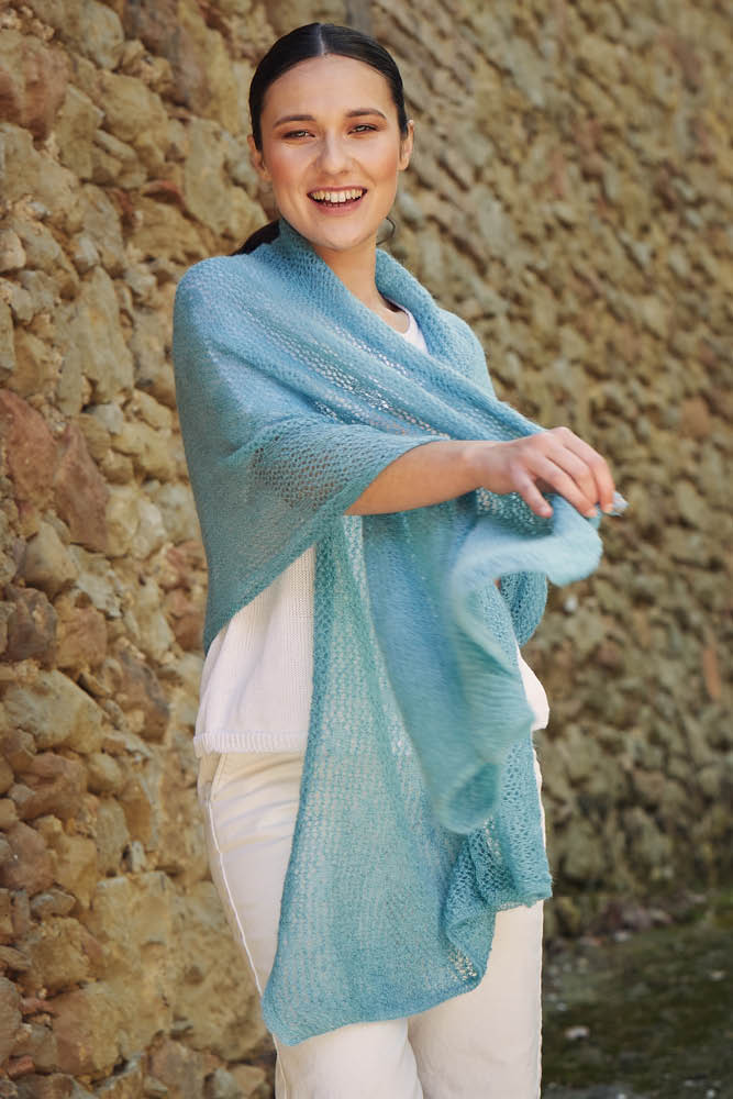 Étole séduction laine mohair et soie pour femme