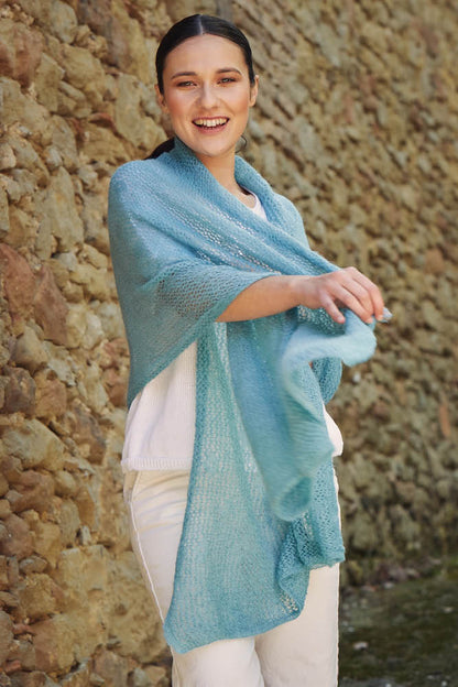 Étole séduction laine mohair et soie pour femme