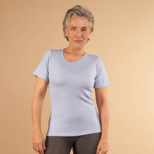 T-shirt laine mérinos manches courtes pour femme