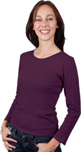 T-shirt laine mérinos manches longues pour femme