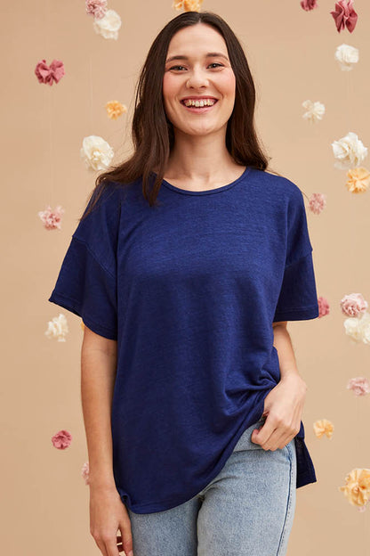 Tunique longue en lin pour femme